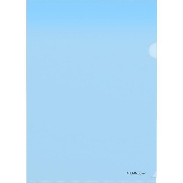 Папка-уголок А4, PP 160 мкм, полупрозр., "глянец", ErichKrause Glossy Classic/ Синяя
