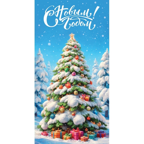 Конверт для денег С Новым годом! MILAND Елка