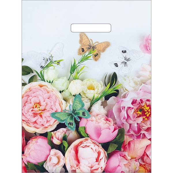 Пакет с вырубной ручкой, 29*40 см, полиэтилен 35 мкм, Экспозиция