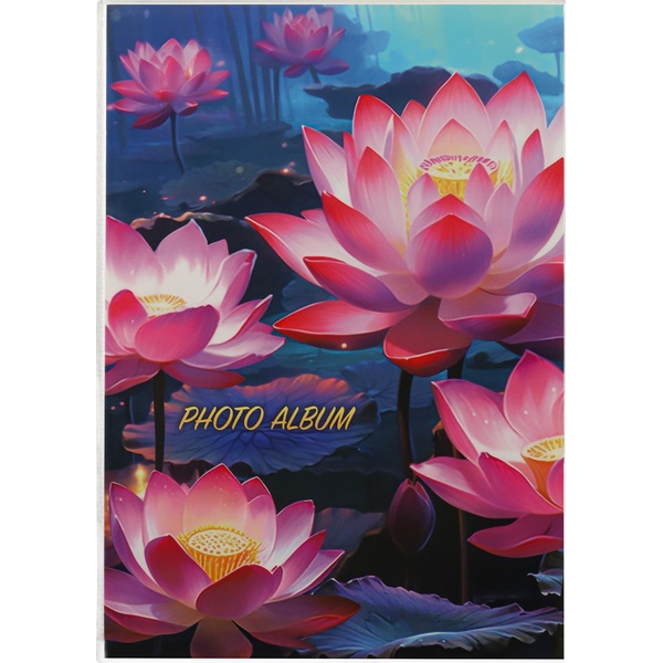 Фотоальбом на 36 фото 10*15 см, 18 л., Магия лотоса