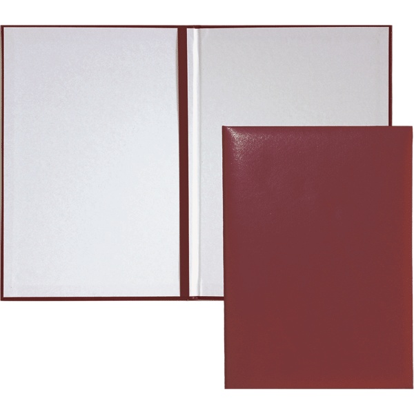 Папка адресная универсальная, бумвинил, удерж. полоса, бордовая