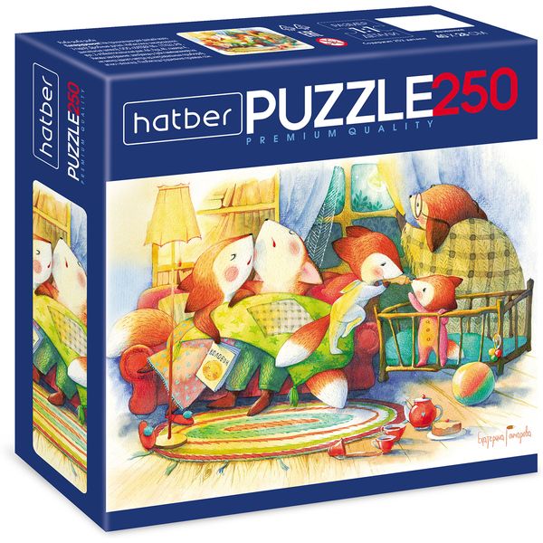Пазл 250 элементов. Hatber Premium_Жила-была лисичка, 400*280 мм Пазл 250 элементов. Hatber Premium_Жила-была лисичка, 400*280 мм