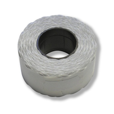 Этикет-лента ВОЛНА, 26*12 мм, 800 шт., белая