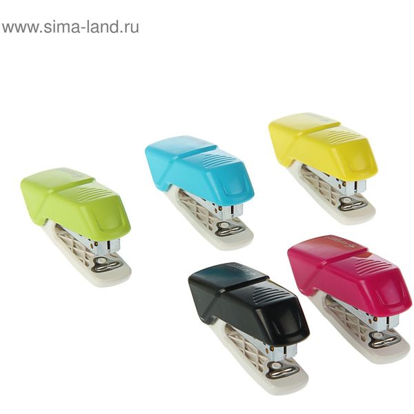 Степлер mini № 10, до 10 л., с антистеплером, KANGARO Aris-10 М_5 цветов Степлер mini № 10, до 10 л., с антистеплером, KANGARO Aris-10 М_5 цветов