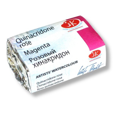 Краска акварельная БЕЛЫЕ НОЧИ, розовый хинакридон, кювета 2.5 мл Акция!