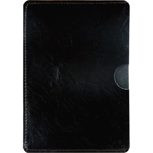 Обложка для паспорта OfficeSpace, кожа, черный   Акция!