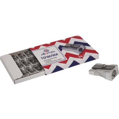 Точилка металлическая, 1 отв., Attomex  Точилка металлическая, 1 отв., Attomex