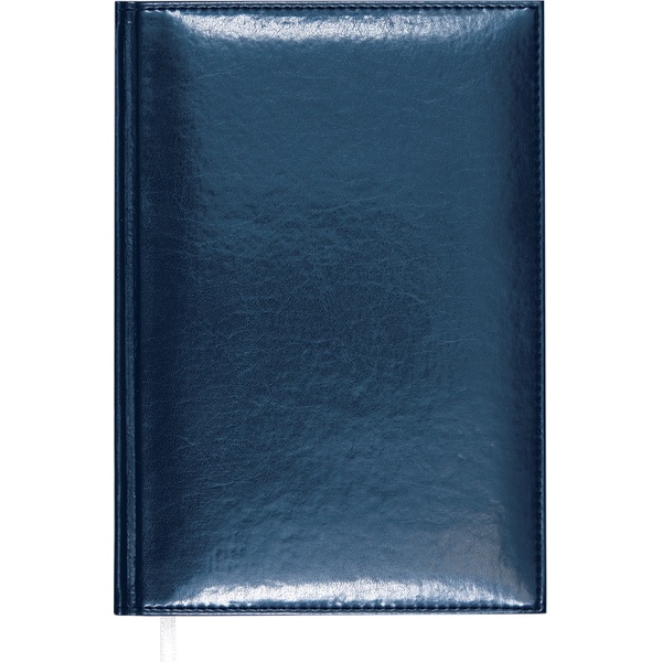 Блокнот в твердом переплете А5, 80 л., 70 г/м², клетка, и/к, поролон, ляссе, Attomex Visa_темно-синий