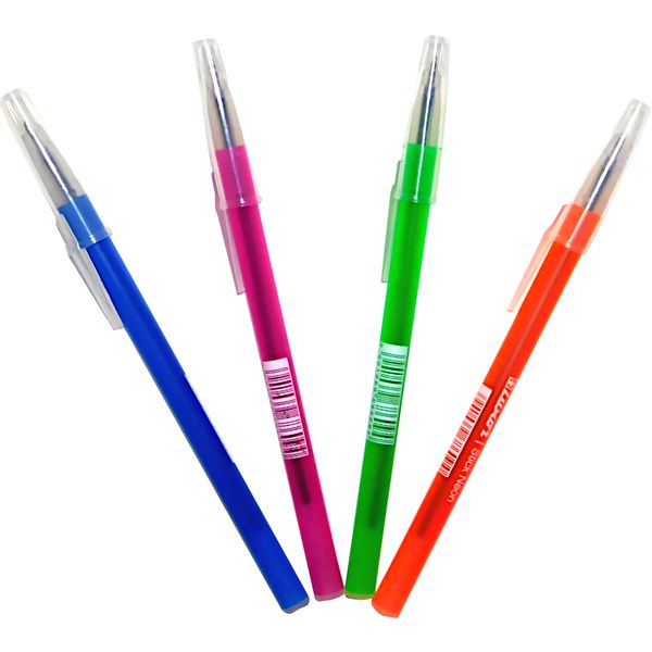 Ручка шариковая синяя, 1.0 мм, узел Standard, круглый корпус, LUXOR Stick Neon (4 дизайна) Ручка шариковая синяя, 1.0 мм, узел Standard, круглый корпус, LUXOR Stick Neon (4 дизайна)