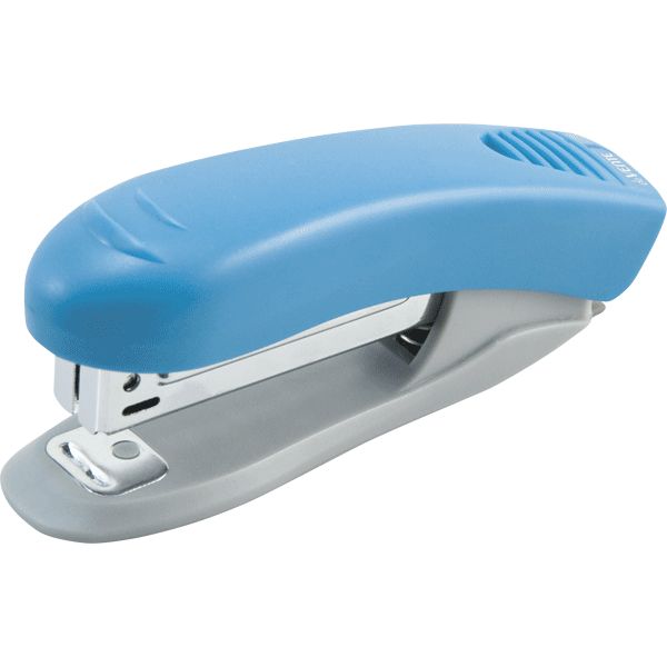 Степлер № 10, до 10 л., с антистеплером, deVENTE Neon_голубой