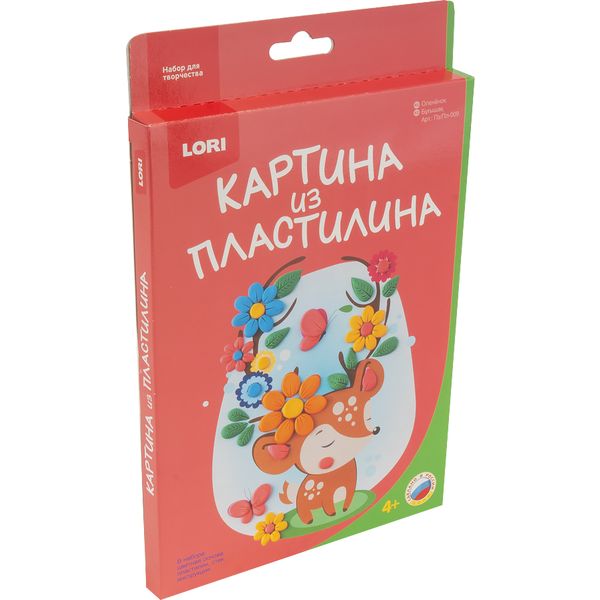 Картина из пластилина А5. LORI Олененок, 4+,Акция!