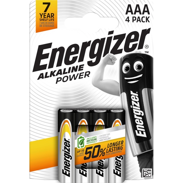 Батарейка щелочная LR03/AAA, 1.5 V, блистер, ENERGIZER 