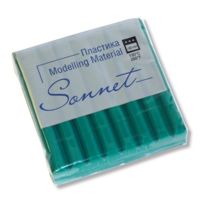 Пластика (полимерная глина) СОНЕТ, запекаемая, 56 г, изумрудная