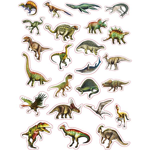 Фигурки на магнитах. Динозавры, 24 шт., 3+   Акция!