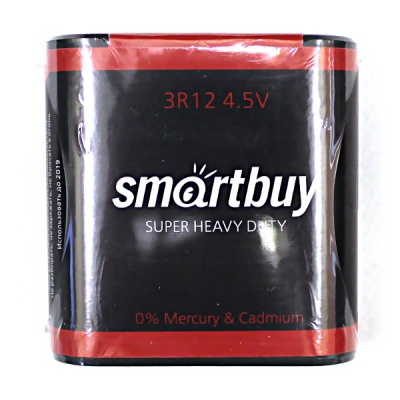 Батарейка 3R12, 4.5 V, Smartbuy Super Heavy Duty/солевая 