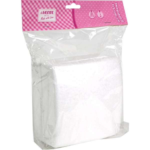 Заготовка для декорирования deVENTE "Шкатулка квадратная", пенополистирол, 133*133*73 мм (1 шт.)  Акция!