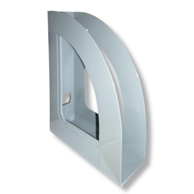 Лоток для бумаг вертикальный, 1 секция (70 мм), пластик., серый, СТАММ Респект