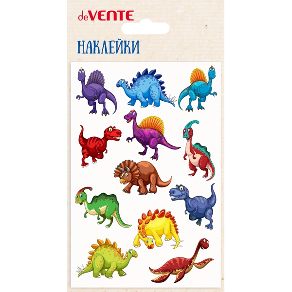 Паф-стикеры (объемные), карточка 100*150 мм, ПВХ, deVENTE Рептилии