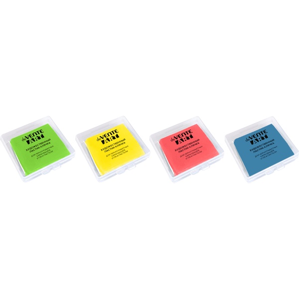 Ластик-клячка deVENTE. Art 40*40*10 мм каучуковый, прямоугольный, ассорти