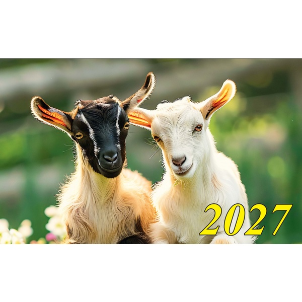 Календарь настенный листовой 2027 г. Символ года, А2