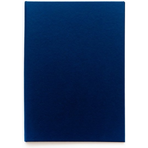 Папка БЕЗ ТЕМЫ, А4, бумвинил, планки на 4 отв., корешок 30 мм, синяя, КАНЦБУРГ