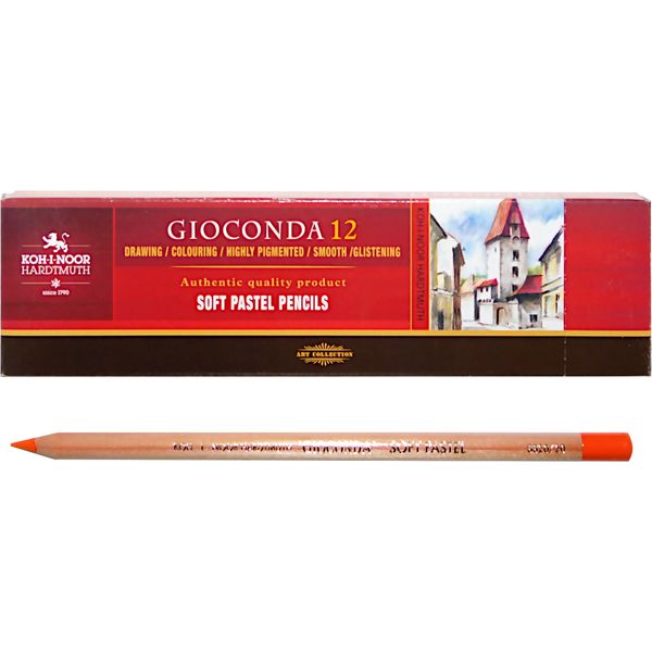 Пастель сухая в карандаше KOH-I-NOOR Gioconda Soft Pastel, персидский красный, 4.2 мм