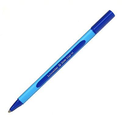 Ручка шариковая 1,0 мм синяя Schneider Slider Edge M, масляная основа, трехгранный корпус, однораз.