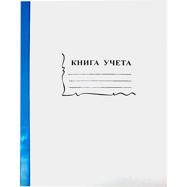 Книга учета А4, 96 л., линия (офсет), на скобе, корешок - бумвинил, БланкИздат Книга учета А4, 96 л., линия (офсет), на скобе, корешок - бумвинил, БланкИздат