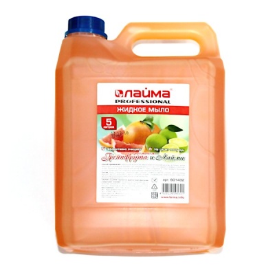 МЫЛО ЖИДКОЕ грейпфрут и лайм 5л