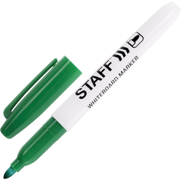 Маркер для м/м доски, зеленый, пулевидный, 2,5 мм, STAFF EVERYDAY