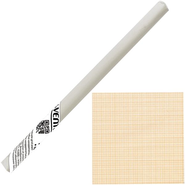 Бумага масштабно-координатная, 640 мм*20 м (рулон), 60 г/м², оранжевая, deVENTE Акция!