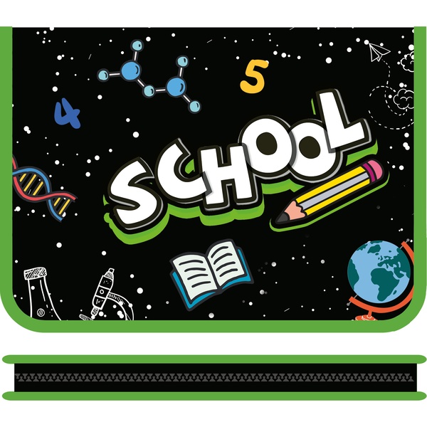 Папка А5 на молнии (с 3-х сторон), 1 отд., PP, "песок", непрозр., ПЧЕЛКА Школьный мир 2026