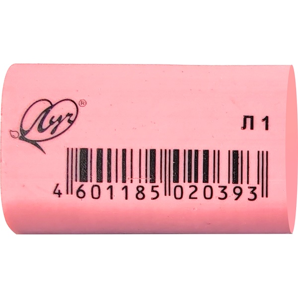 Ластик ЛУЧ Л1, TPR, прямоугольный, 35*22*10, пастельный, 4 цвета