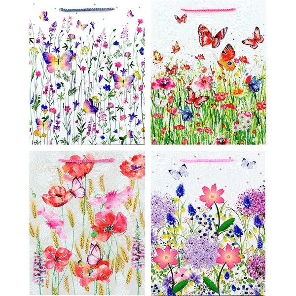 Пакет подарочный, 26*32*10 см, мел. бумага 210 г/м², блестки, deVENTE Dreamer_4 дизайна