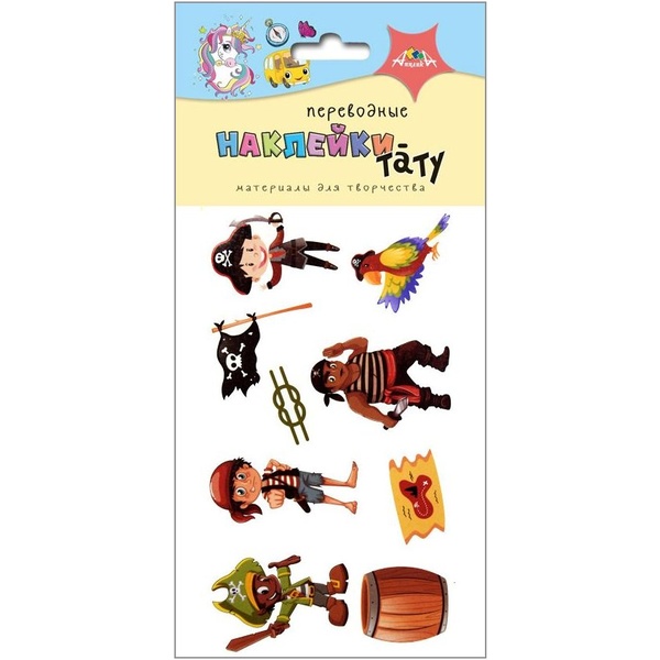 Наклейка переводная (тату) Пираты 