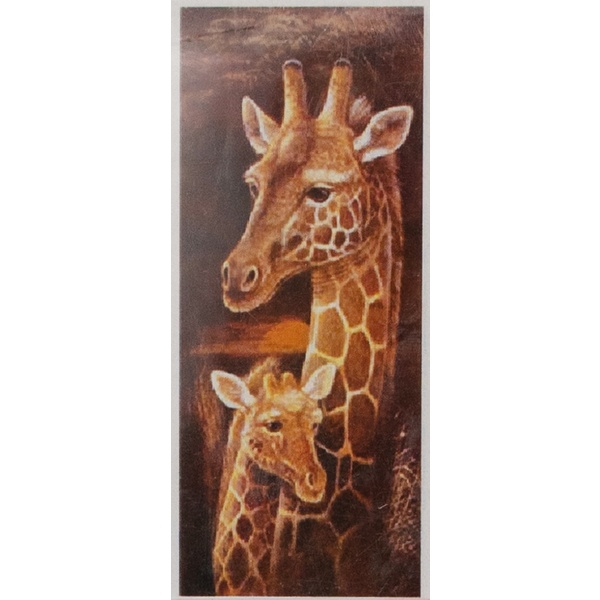 Алмазная живопись 22*40 см, холст, без подрамника, частич. заполн., ARTCoco Жирафы
