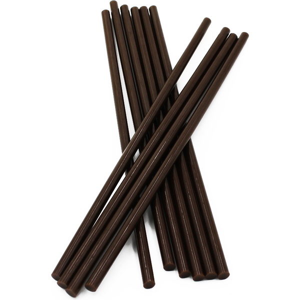 Стержень клеевой к термопистолету, Ø7 мм, длина 250 мм, шоколадный, VIKEY (1 шт)