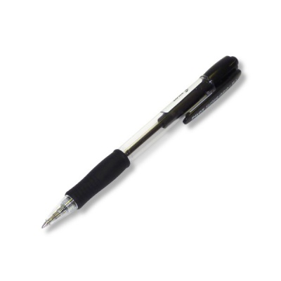 Ручка шариковая автоматическая, черная, 0.7 мм, узел Fine tip, резин. грип, PILOT SuperGrip Ручка шариковая автоматическая, черная, 0.7 мм, узел Fine tip, резин. грип, PILOT SuperGrip