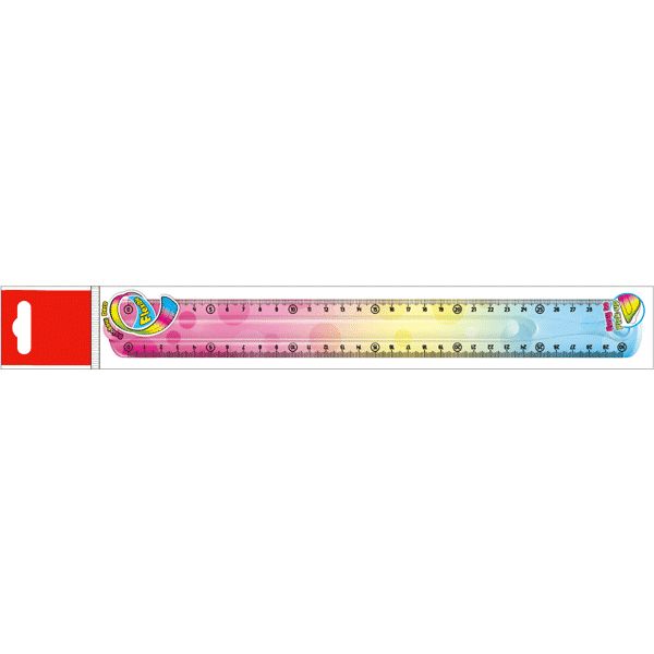 Линейка 30 см, пластик HIPS, полупрозрачная радужная, deVENTE Rainbow Flex Линейка 30 см, пластик HIPS, полупрозрачная радужная, deVENTE Rainbow Flex