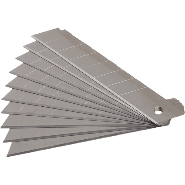 Лезвия для канцелярского ножа 25 мм, 10 шт., в пластиковом футляре, deVENTE Repair&craft