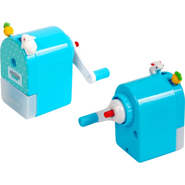 Точилка механическая, 1 отв., контейнер, пласт. корпус, deVENTE Зверята Акция!