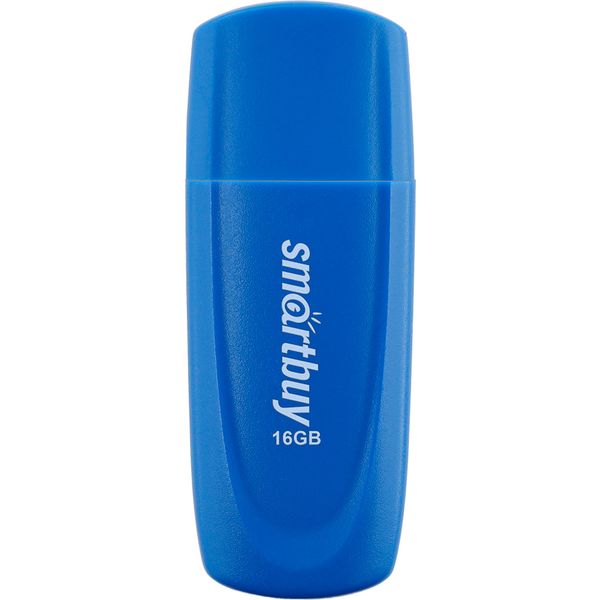 Флеш-накопитель USB 2.0, 16 ГБ, Smartbuy Scout Blue/синий