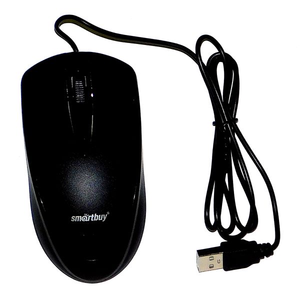 Мышь проводная оптическая Smartbuy ONE 215-K, USB, черная