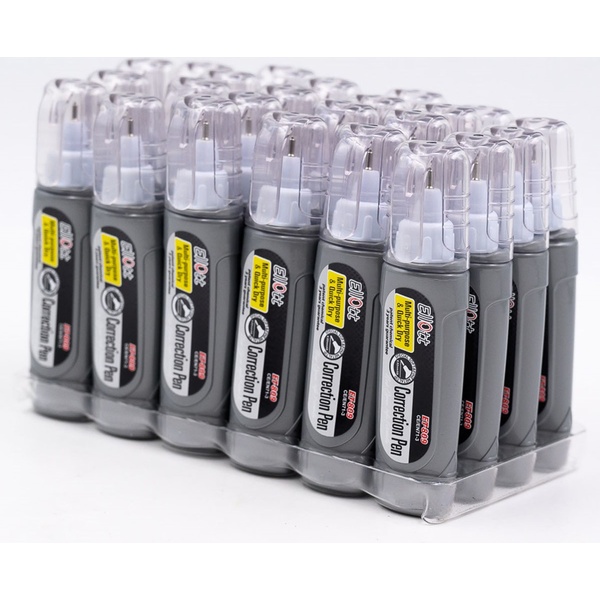 Ручка-корректор 15 мл ELLOTT: метал. н-к, осн. растворителя