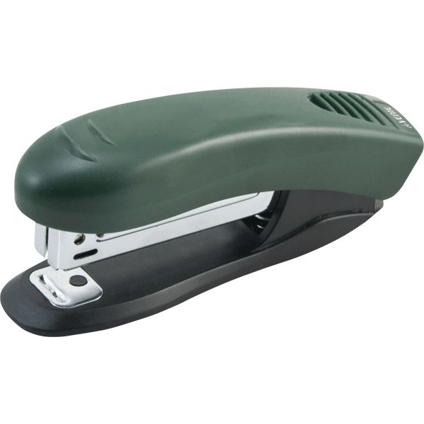 Степлер № 10, до 10 л., c антистеплером, deVENTE Stripe_т.-зеленый