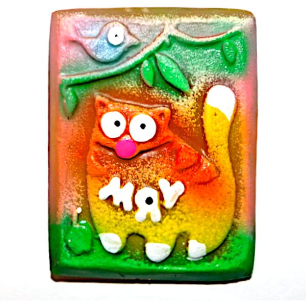 Магнит сувенирный "Мяу", керамический  Акция!