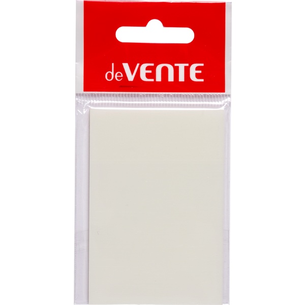 Закладки пластиковые с клеевым краем, 51*76 мм, 1*50 л., прозрачные, deVENTE