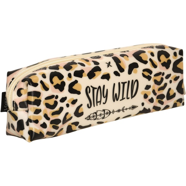 Пенал 1 отд., на молнии, 200*60*40 мм, иск. кожа, LOREX Tube silica stay wild 