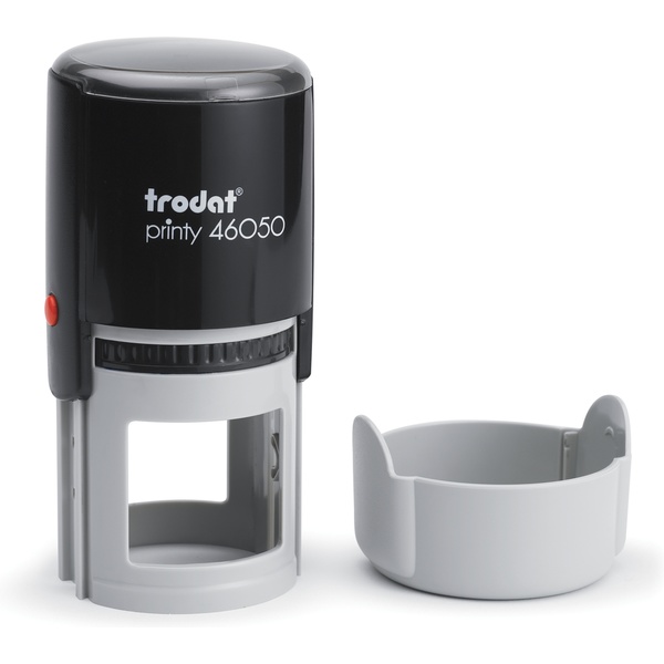 Оснастка для печати автомат., оттиск Ø50 мм, пласт. корпус, TRODAT Printy P2 с подушкой и крышкой