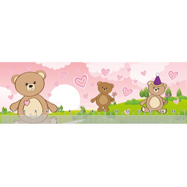 Закладка-линейка картонная, 160*40 мм, ИГ КВАДРА Мишки